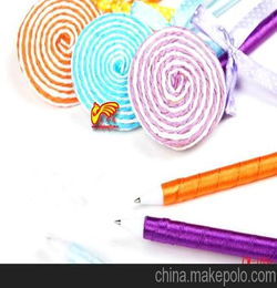 棒棒糖笔 韩国文具 零售 可爱礼品笔 圆珠笔 太阳笔 棒棒笔 圆珠笔 原子笔